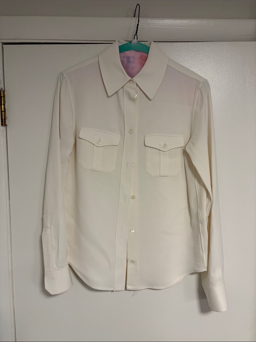 Loewe Ivory Button-Down Blouse size 34